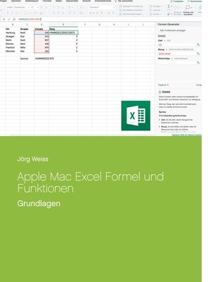cover image of Apple Mac Excel Formel und Funktionen